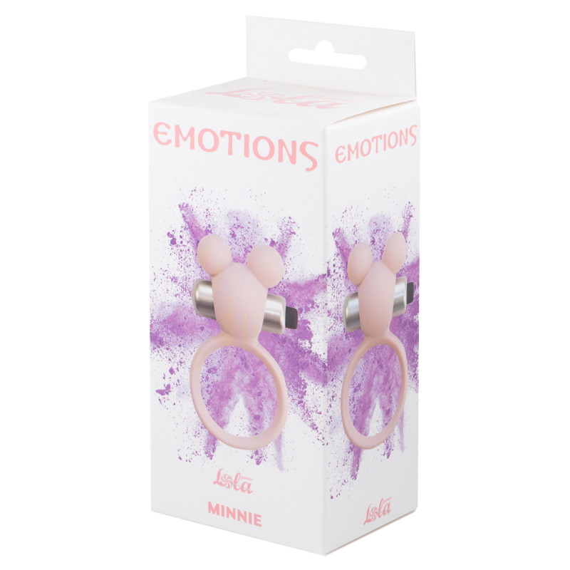 Эрекционное виброколечко Emotions Minnie Light pink 4005-02Lola