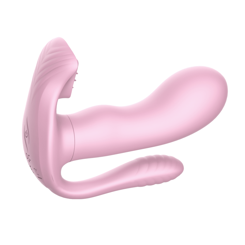 Силиконовый вибратор с тройной стимуляцией SW1001