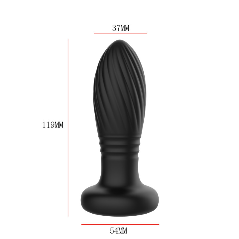 Светящаяся анальная пробка с возвратно-поступательной функцией SW3023