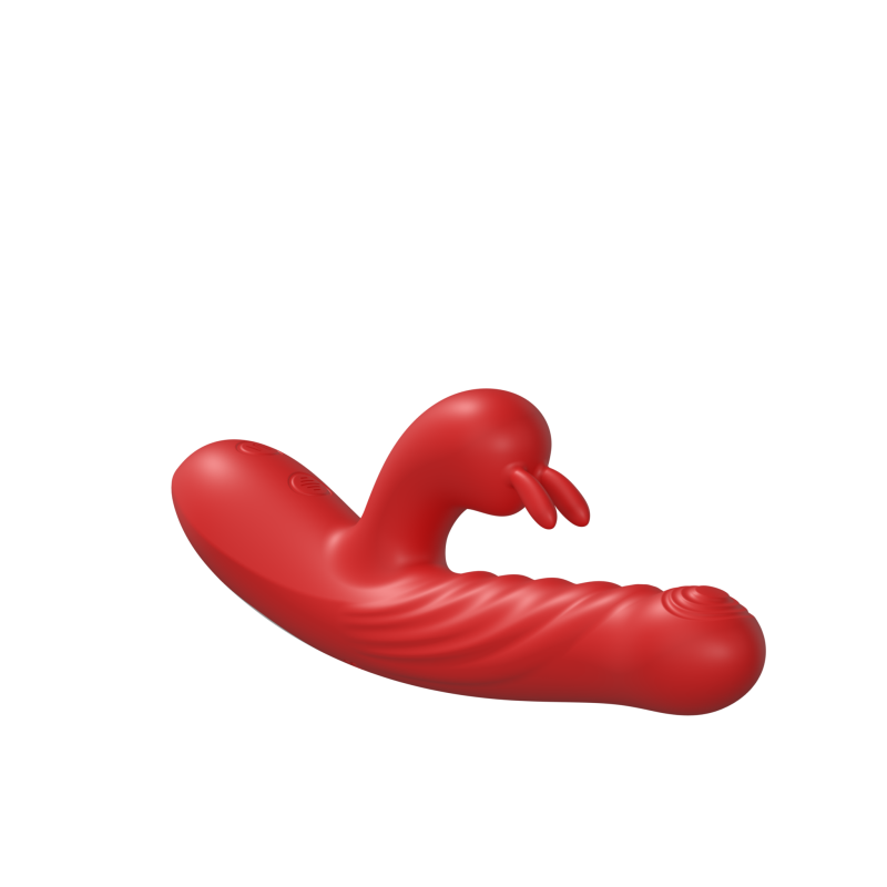 Силиконовый вибратор с эффектом фрикций SW3027