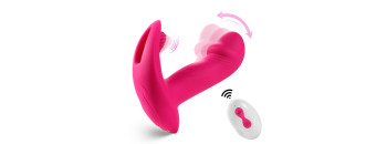 Вагинально-клиторальный вибратор c функцией фингеринга SW2034