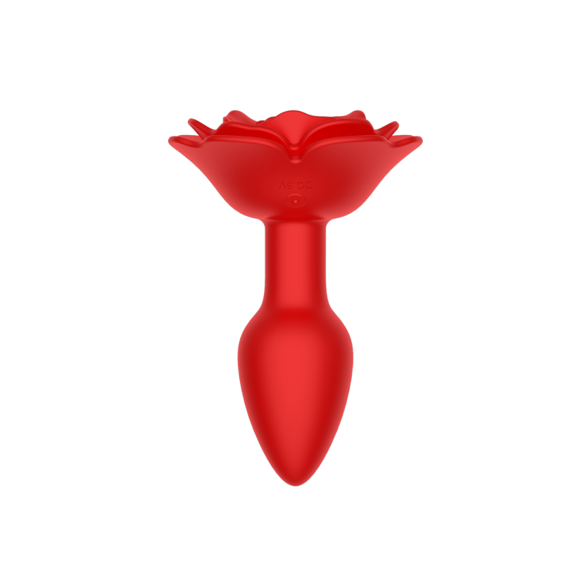 Анальный стимулятор с вибрацией в форме розы SW2033