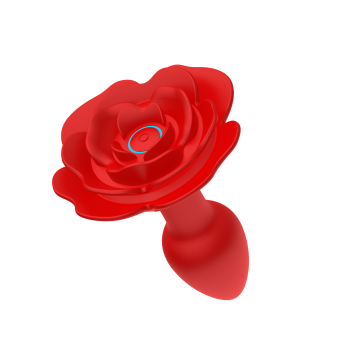 Анальный стимулятор с вибрацией в форме розы SW2033